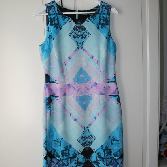 NWOT Ivanka Trump | Geometric Sheath Dress | 8 - Picture 2 of 16